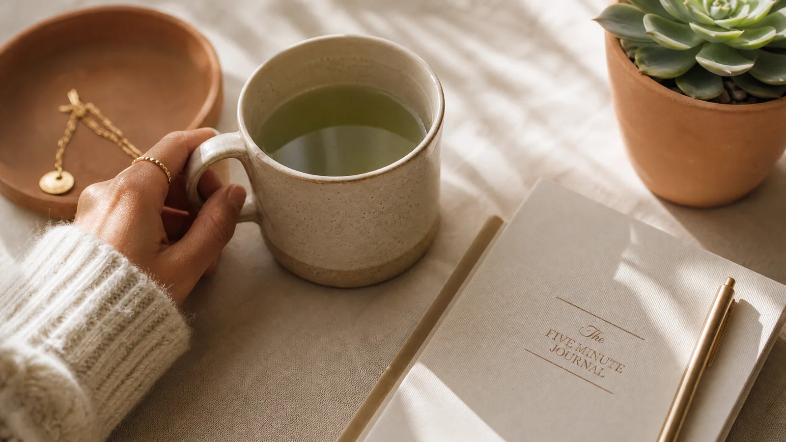 Morning tea ritual and journal